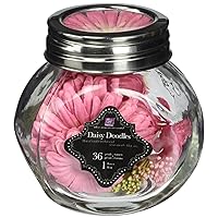 Prima 712167 2-3/4 by 2-1/2-Inch Daisy Doodles Flowers, Candy Pink