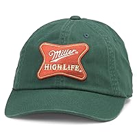 AMERICAN NEEDLE Miller Beer Officially Licensed Adjustable Baseball Hat …