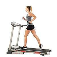 Sunny Health & Fitness Electric Treadmill with Easy Foldable Design and Adjustable Incline