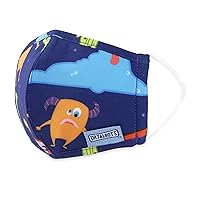 Dr. Talbot's Kid’s Washable Cloth Cup Face Mask for Personal Health by Nuby, Monsters, 2-5 Years Old Kids