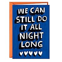 Hallmark Shoebox Funny Anniversary Card (All Night Long) for Birthday, Love, Just Because, and More