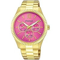 Pulsar PP6218 Gold Steel Bracelet & Case Mineral Women's Watch