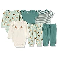 Amazon Essentials Unisex Babies' Cotton Layette Outfit Sets, Pack of 6