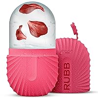Ice Roller for Face to Enhance the Glow & Tighten Skin Naturally, Leak Proof Diamond Shape Design, Ice Face Roller for Beauty & Skincare Gift for Women, Pink, 1.0 Count