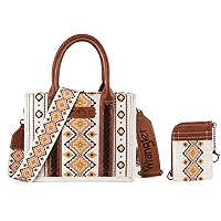 Wrangler Tote Bag for Women Aztec Top Handle Satchel Purse Boho Shoulder Handbags