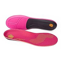 Run Women's Support Insoles - Trim-to-Fit High Arch Support - Carbon Fiber Orthotic Shoe Inserts for Running Shoes - Professional Grade - 6.5-8 Women