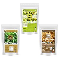 Amla Powder with Curry Leaves Powder and Methi Powder for Hair Growth Each100gm Hair Mask Combo Pack