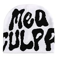 SAQAN Letter Printing Knitted Hat Y2K Winter Woolen Hat Fashion Hip hop Trend Beanie Pullover Hat Casual Sports for Men Women