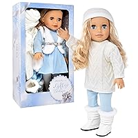 Gift Boutique 18 Inch Girl Doll with Clothes Set in Gift Box, Fashion Doll with Beautiful Long Blond Hair Blue Eyes with 2 Outfits, Boots and Accessories Princess Doll for Girls and Kids
