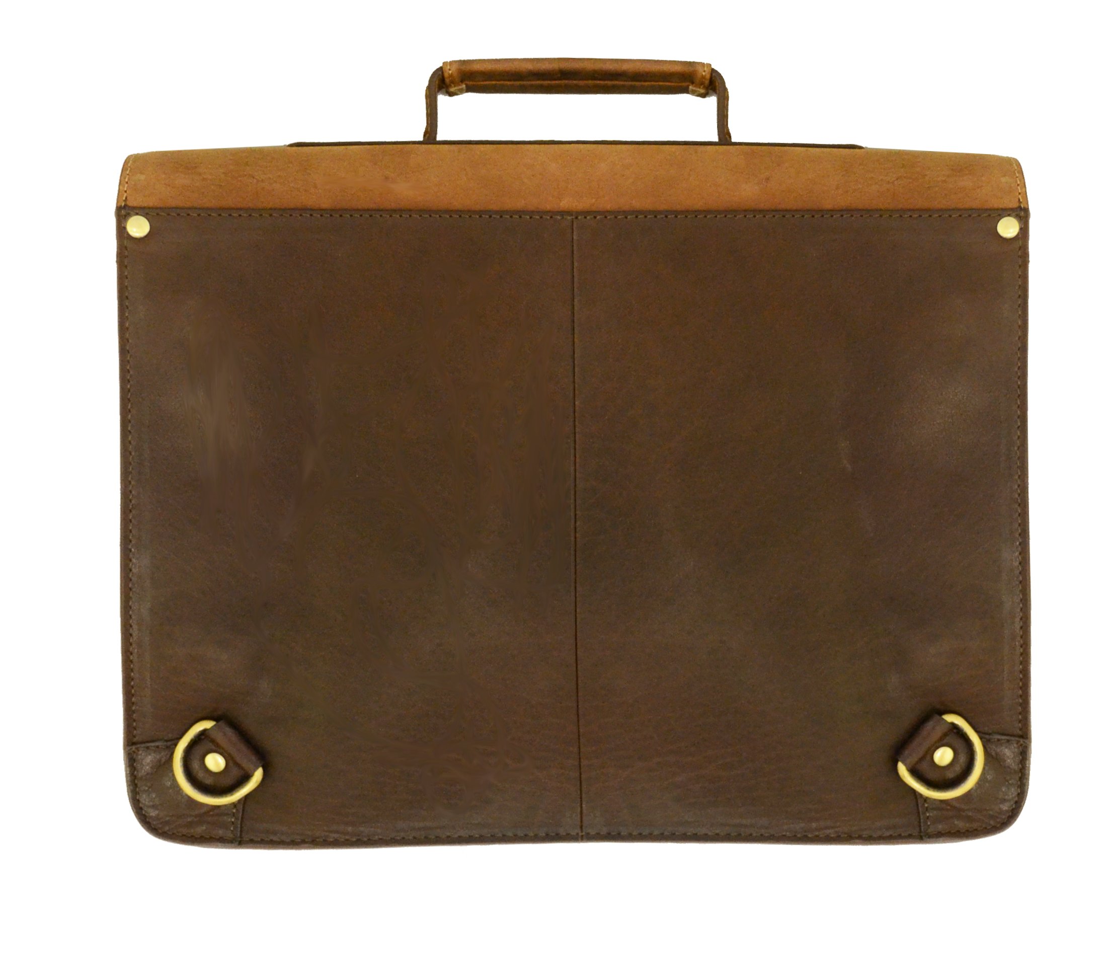 Visconti 16106 Flapover Briefcase, Tan, One Size