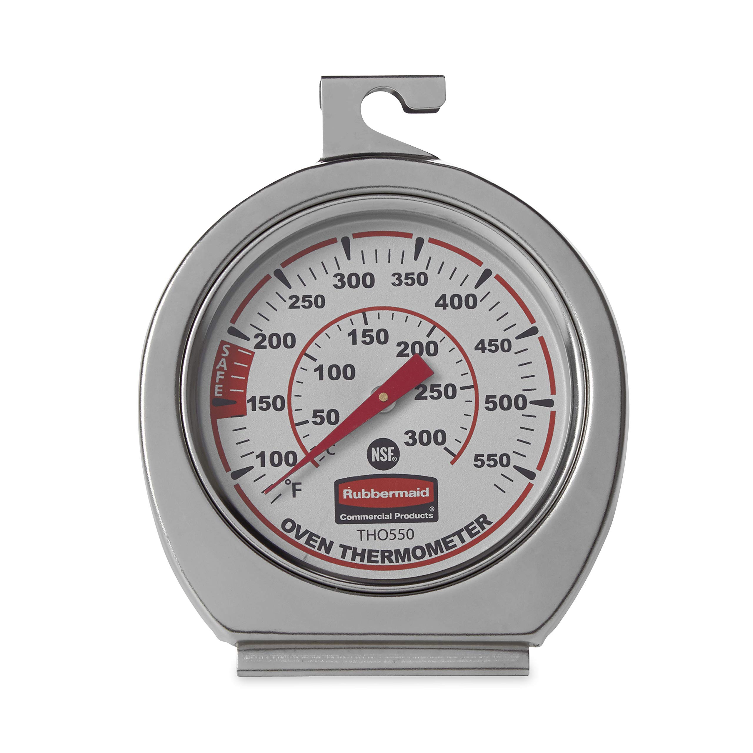 Rubbermaid Commercial Products Stainless Steel Monitoring Thermometer for Oven/Grill/Smoking Meat/Food