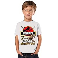 Personalized Jurasic Birthday Shirt, Add Any Name and Age, Custom Shirts for a Jurasic Birthday Party, Family Matching Shirts.