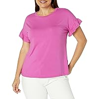 Avenue Women's Plus Size Top Ria Frill