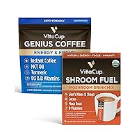 VitaCup Instant Genius Coffee 24Ct & Shroom Fuel 10Ct