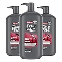 Body and Face Wash Exfoliating Deep Clean 3 Count for Men, with 24-Hour Nourishing Micromoisture Technology Body Wash, 30 oz