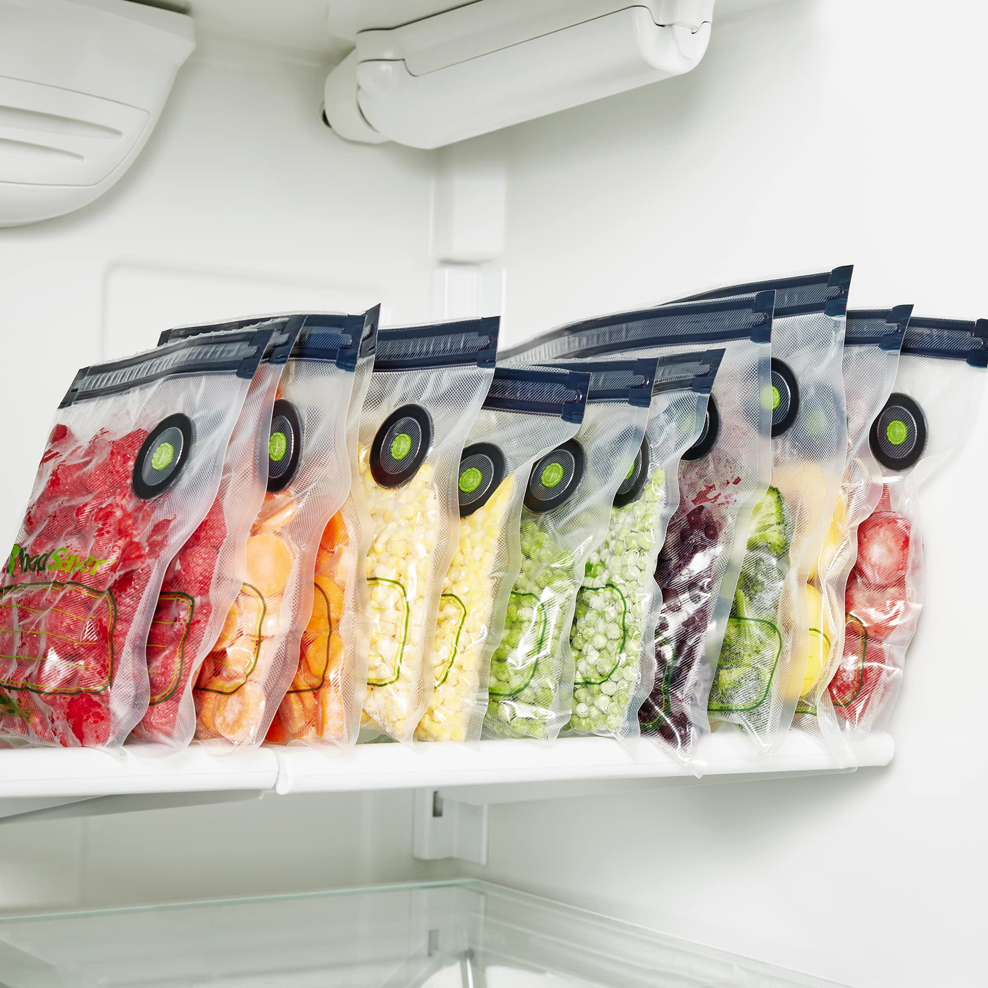 FoodSaver® Reusable Quart Vacuum Zipper Bags, for Use with FoodSaver Handheld Vacuum Sealers, 10 Count