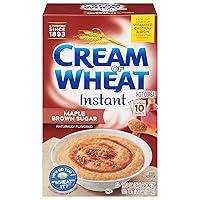 Cream of Wheat Instant Hot Cereal, Maple Brown Sugar, 1.23 Ounce, 10 Packets (Pack of 12)