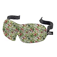 Bucky 40 Blinks No Pressure Printed Eye Mask for Travel & Sleep, Holly, One Size
