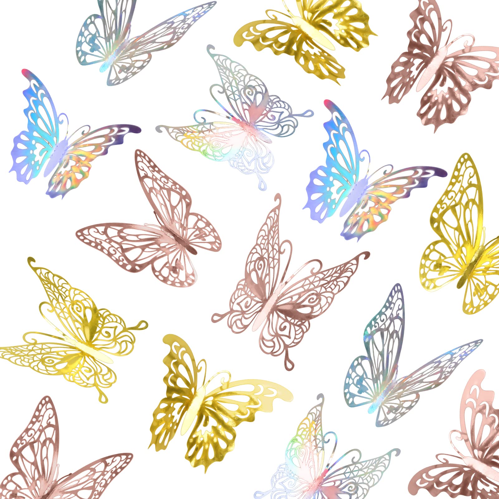 Mua CiCiKiea 3D Butterfly Wall Decor, 108 PCS 3 Styles 3 Sizes 3 ...