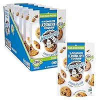 The Complete Crunchy Cookie, Chocolate Chip, 6g Plant Protein, Vegan, Non-GMO, 4.25 Ounce Pouch (Pack of 6)