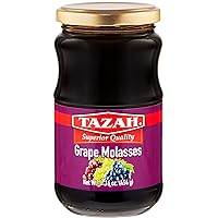 Tazah Grape Molasses 13.4 Oz (380g) Turkish Grape Molasses in Glass Jar - Kosher