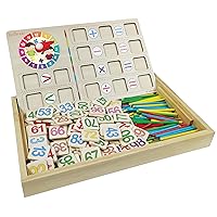Lexibook Bio Toys Math School, a Wooden Activity Box to Learn to Count, Preschool Educational Toy for First-time Awakening, EDU200