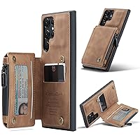 Smartphone Flip Cases Case for Samsung Galaxy S22 Ultra Wallet Case with Card Holder, Premium PU Leather Kickstand Card Slots with Case Double Magnetic Clasp and RFID Anti-Theft Brush Function Flip Ca