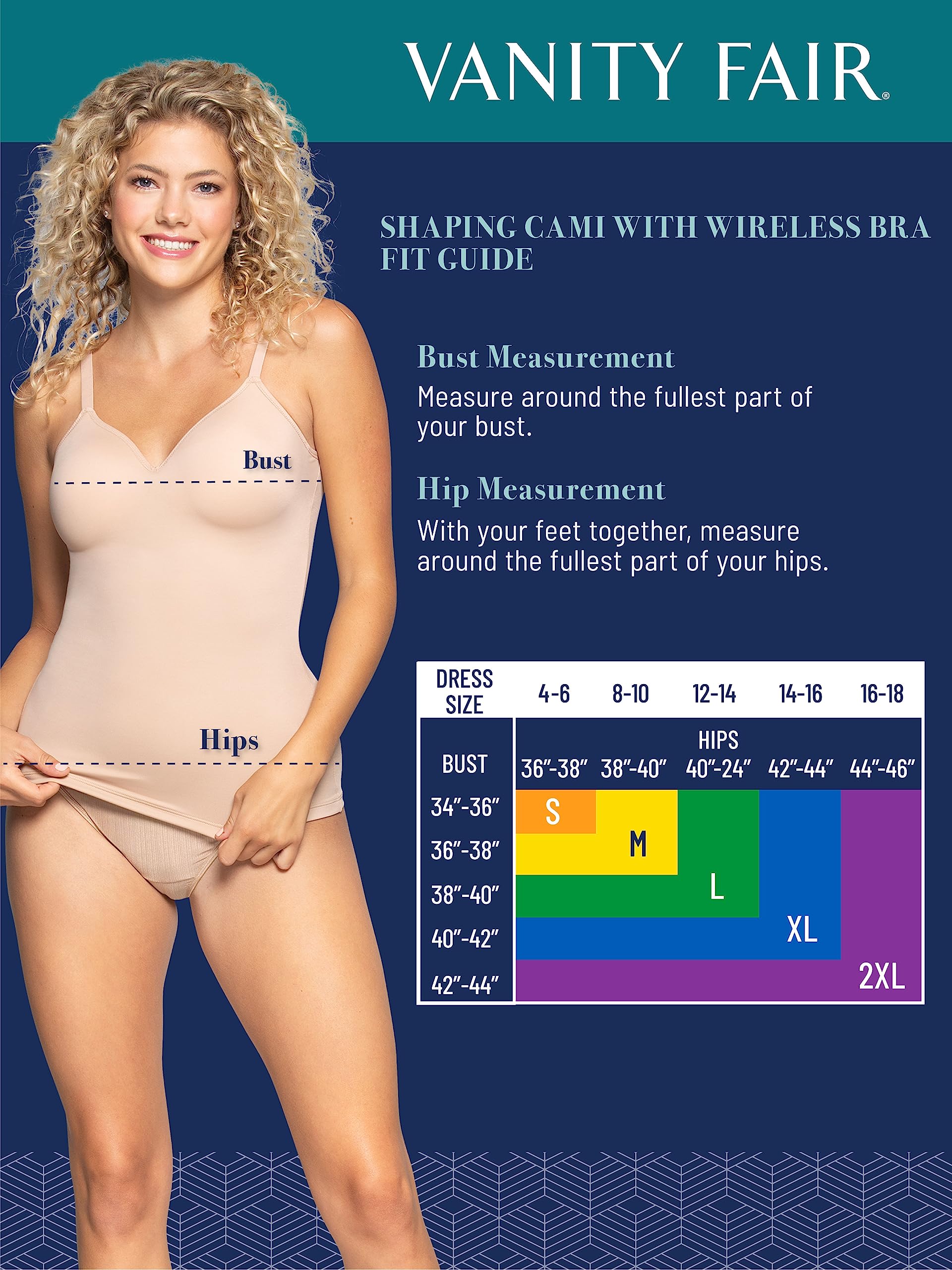 Vanity Fair Women's All Over Smoothing Shapewear for Tummy Control: Tops, Bottoms, Body Suits