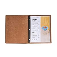 Soft Menu Covers Made of Premium Faux Leather - 10 Views (10-Pack) - 8.5