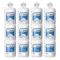 REScue One-Step Disinfectant Cleaner & Deodorizer for Veterinary Use, Cleans Floors, Kennels, Litter Boxes & More, 160-Wipes, 1-Canister (Pack of 12)