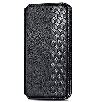 XYX Wallet Case for Honor X9b, Embossed Diamond PU Leather Phone Flip Magnetic Case with Stand Card Slots for Honor X9b, Black
