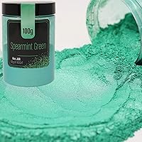 Pearl Green Mica Powder - 100 Grams - Green Epoxy Resin Color Pigment - Metallic Green Mica Powder for Epoxy Resin - Green Epoxy Pigment Powder - Epoxy Resin Pigment