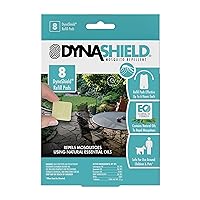 DynaTrap DS1000R8SR DynaShield Repellent 8 Pack, 8 Refill Pads, White