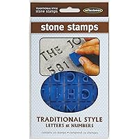 Midwest Products Traditional Letters and Numbers Stepping Stone Stamps (905-20510)
