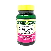 Standardized Extract Cranberry, 500 Mg, 30 Tablets