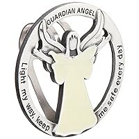 Light My Way Guardian Angel Auto Visor Clip, Glow in the Dark, Gifts for Drivers, 1 7/8-Inches, by Abbey & CA Gift