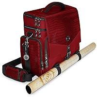 ENHANCE Travel Bag for DND, Bag Compatible with Dungeons and Dragons, Battle Mat Holder, Dice Pockets and Accessories, Carry 4-8 Books