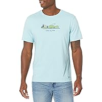 Life is Good Men's Lake My Day Vintage Crusher Graphic T-Shirt