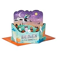 Hallmark Paper Wonder Halloween Pop Up Card with Music and Motion (Flying Witch)