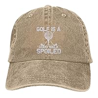 Women Baseball Cap Disc Golf Gifts Sport Hat for Men's Hiking Hats Trendy Golf is A Good Walk Spoiled Lids Hats