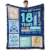 18th Birthday Gifts for Boys, Cool Gifts for 18 Year Old Boy, 18 Years Old Boy Birthday Gift Ideas, Best Gifts for Turning 18 Year Old Male, Happy 18th Birthday Decorations boy Throw Blanket 60
