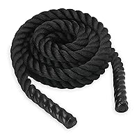 SPRI Battle Rope - Weighted Rope for Strength Training,Durable Conditioning Rope - 18ft Long with 1.5