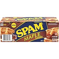 SPAM Maple Flavored Canned Ham, 12 oz Can (4-Pack)