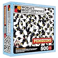 TDC Games World’s Most Difficult Jigsaw Puzzle – Penguins – 500 Pieces Double Sided – 15 in