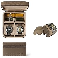 TAWBURY Fraser 2 Watch Case with Storage (Taupe) with a Set of 3 X-Small Pillows to Fit 5.5-6.5
