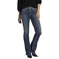 Silver Jeans Co. Women's Suki Mid Rise Curvy Fit Bootcut Jeans