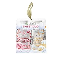 Hempz Sweet Duo Candy Cane Lane (2.25 Oz) & Vanilla Frost Mountain (2.25 Oz) Body Moisturizer Holiday Gift Set - Mini Holiday Scented Travel Cream Skin Care for Women & Men, Made with Shea Butter