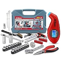 Hi-Spec 65pc Home & Garage Auto Tool Kit Set. Complete Essential Hand Tools for DIY Mechanics Repairs in a Carry Box