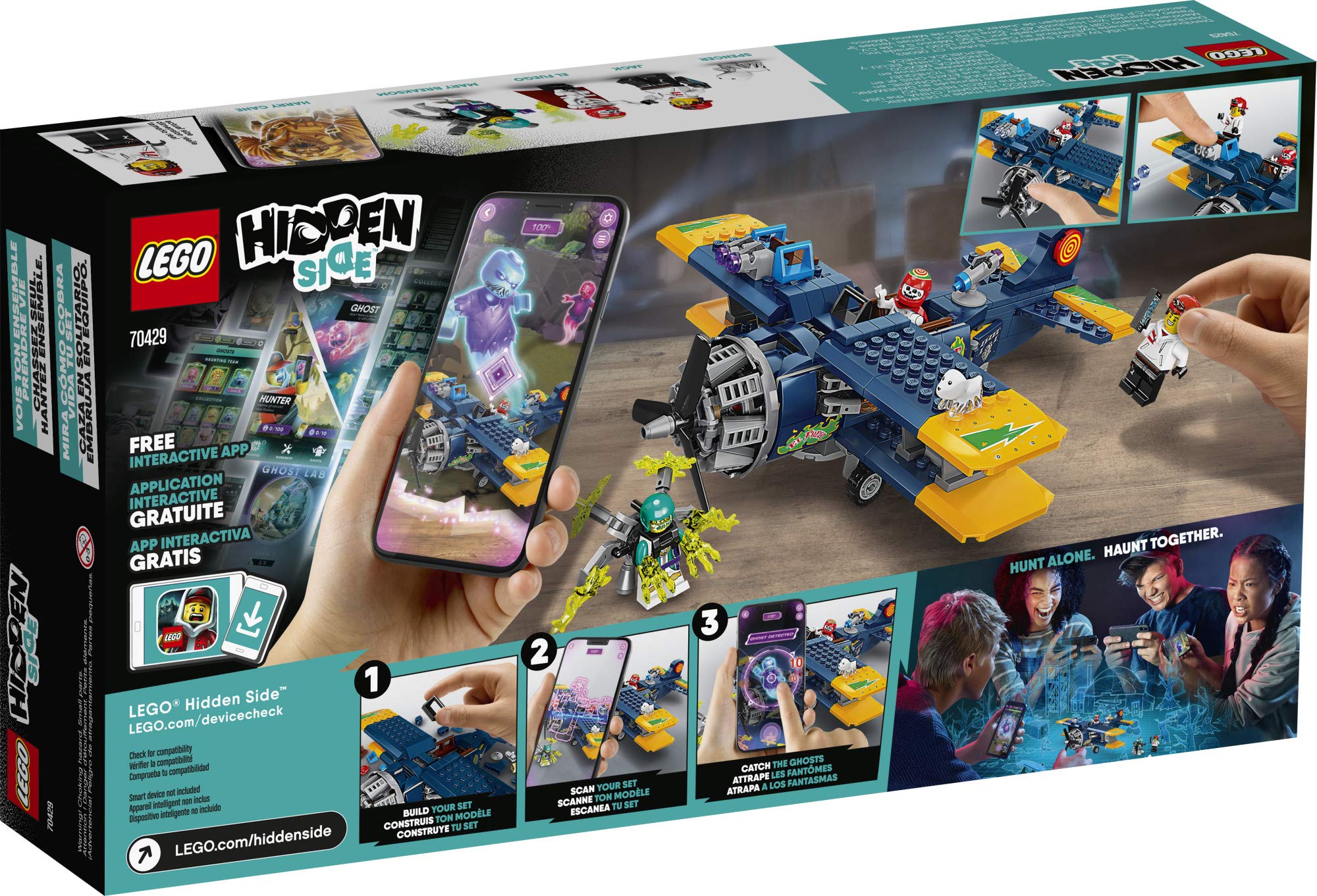 LEGO Hidden Side El Fuego's Stunt Plane 70429 Ghost Toy, Cool Augmented Reality, New 2020 (AR) Play Experience for Kids (295 Pieces)