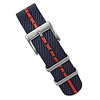 Nylon Woven Fabric Military Style Watch Band Straps - 20mm 22mm